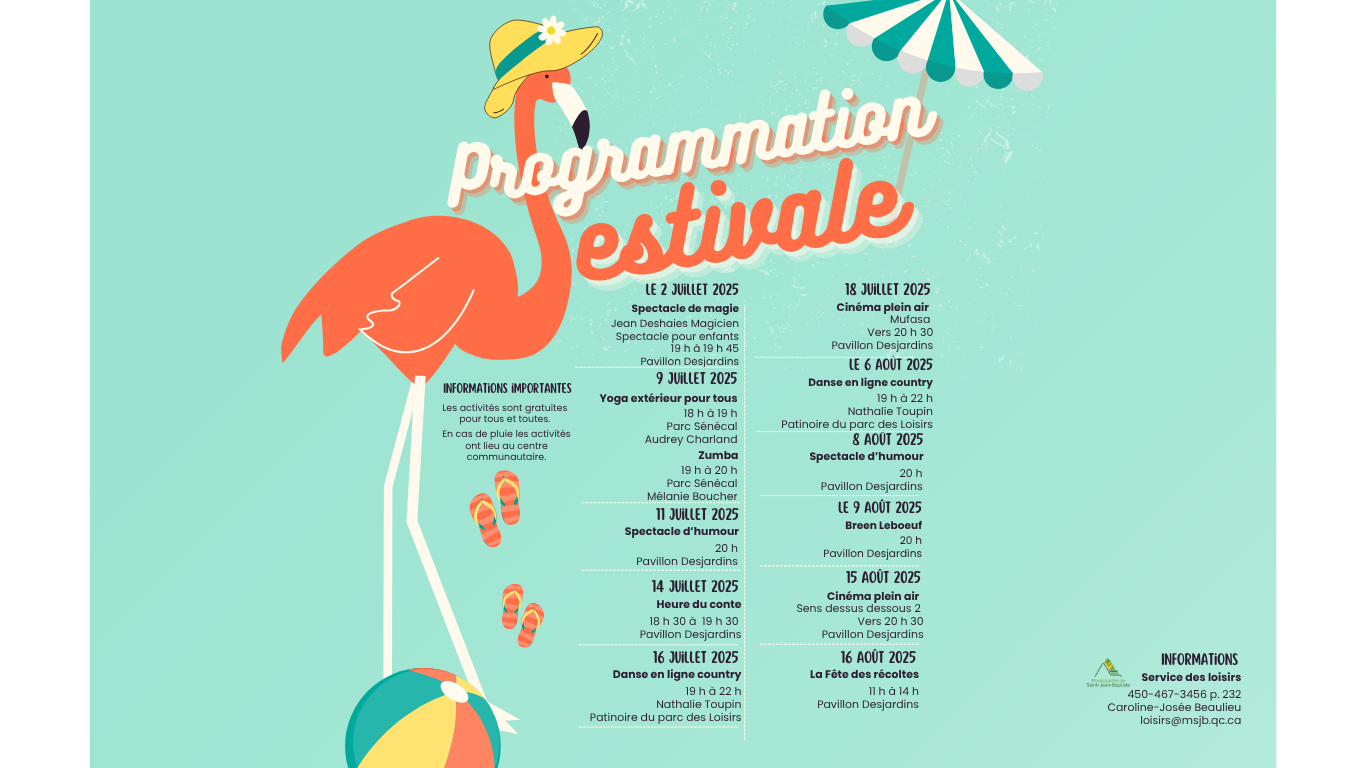 programmation estivale